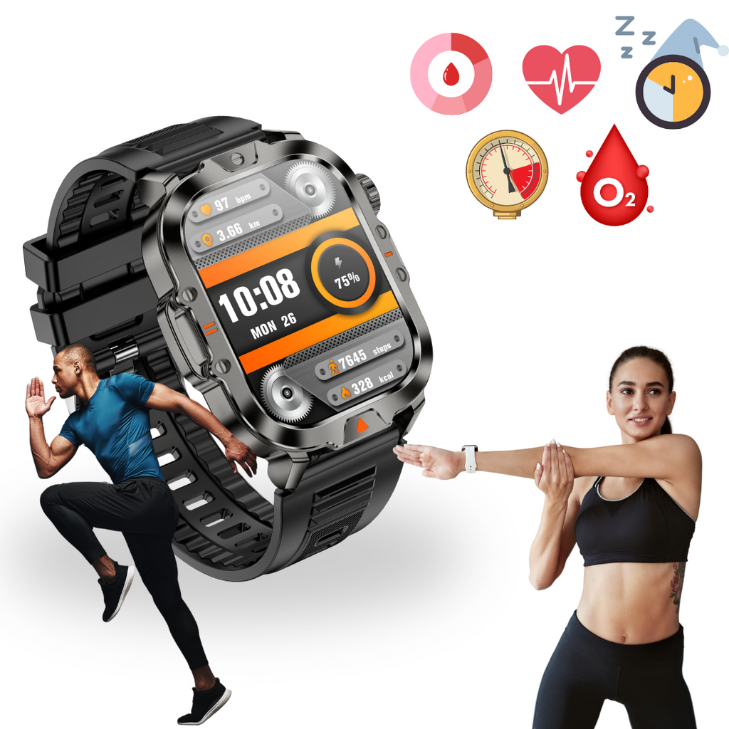 Smartwatch V17 cu Apeluri Bluetooth, Lanternă și 100+ Moduri Sport