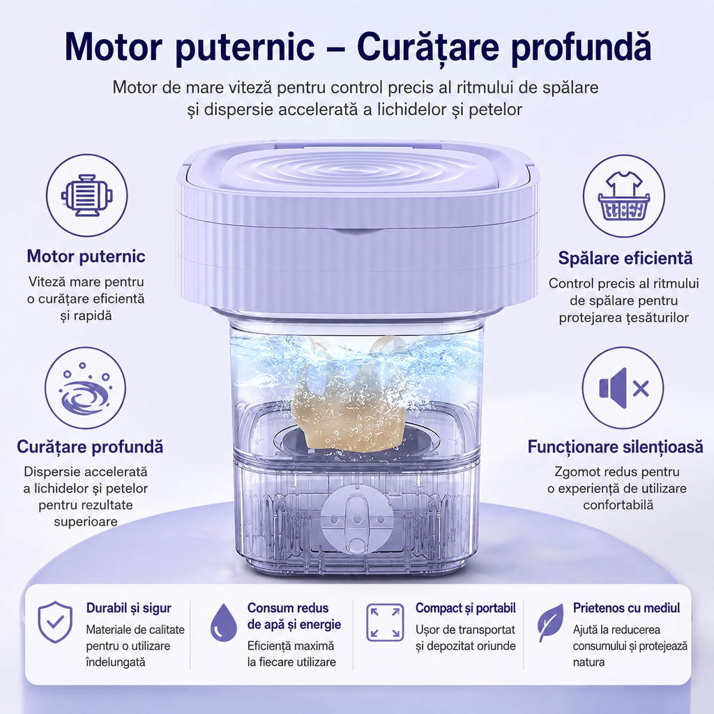 Mașină de Spălat Pliabilă