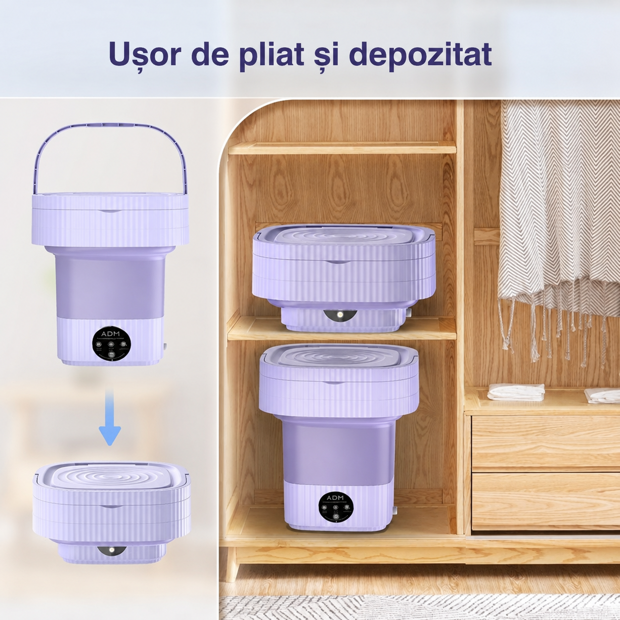 Mașină de Spălat Pliabilă
